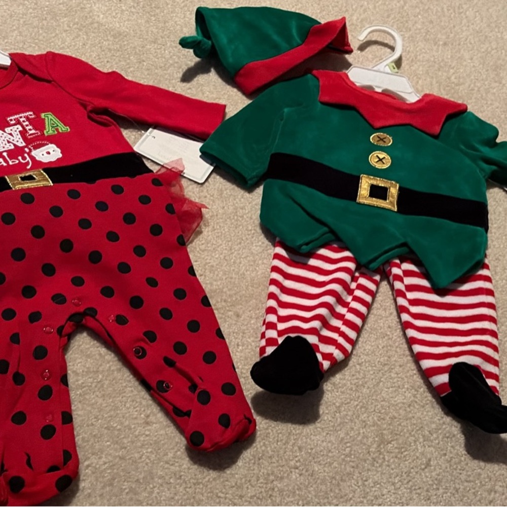 Koala kids size 3 months Christmas pajamas, baby girl, new with tags